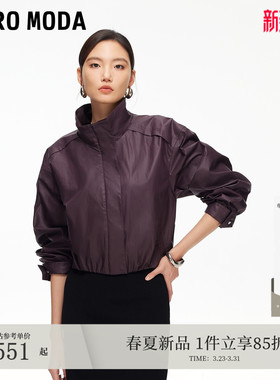 Vero Moda短外套2026春季新款含棉短款红色夹克通勤百搭326121003