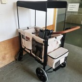 双胞胎婴儿车可坐可躺二胎宝宝推车外出遛娃四座儿童