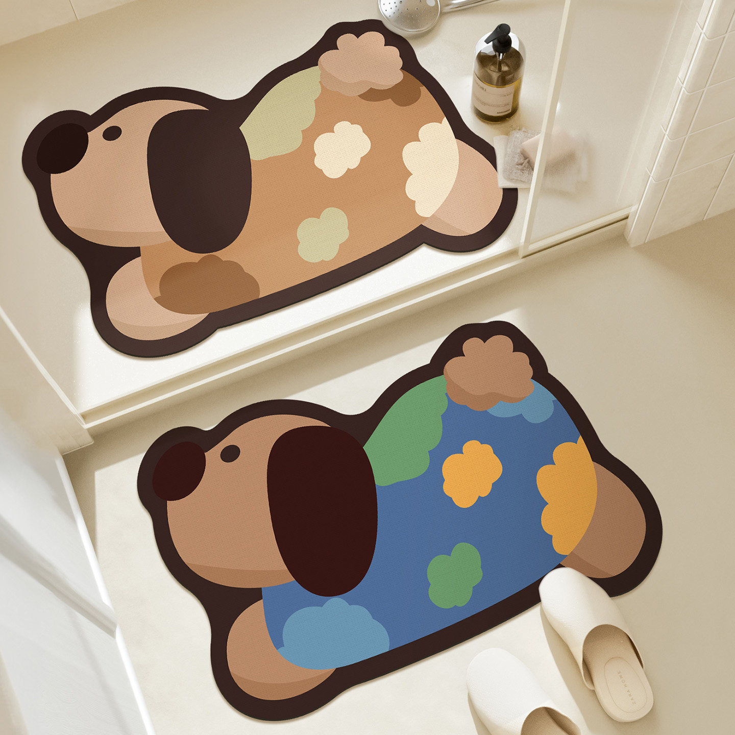 浴室吸水地垫卫生间门口防滑脚垫洗手间速干垫子卫浴厕所地毯家用