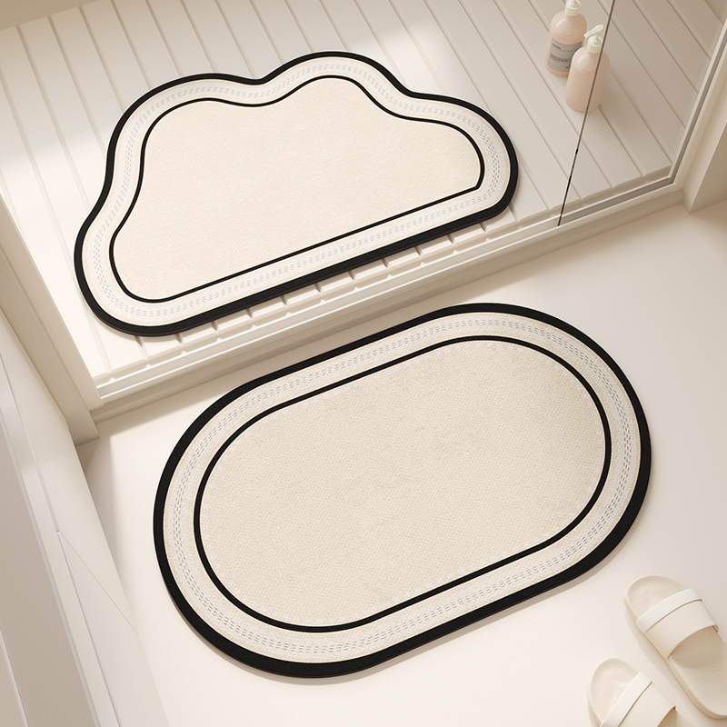 浴室地垫硅藻泥防滑吸水软垫洗手间卫生间厨房脚垫子门口厕所地毯