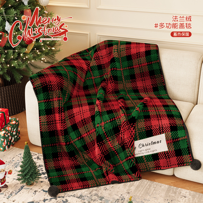 【圣诞限定】节日装饰法兰绒小毛毯子冬季沙发毯卧室盖毯午休睡毯