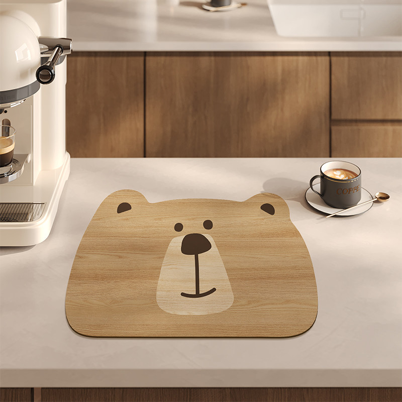 家用卡通厨房地垫台面沥水垫硅藻泥吸水垫水池杯垫子隔热餐具垫子,居家布艺,餐垫,淘宝优惠券,粉丝福利购,淘宝优惠卷