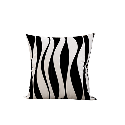 黑白轻奢百搭沙发抱枕套高级感床头靠垫含芯腰枕客厅装饰沙发靠枕