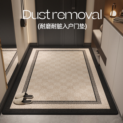 入户门地垫轻奢高级感简约地毯门垫进门门口防滑家用玄关脚垫耐脏