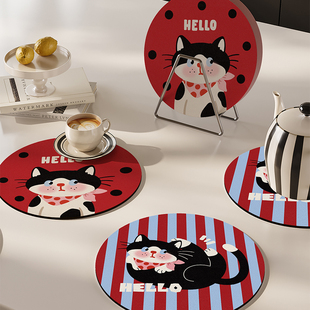 卡通餐桌隔热垫防烫耐高温碗垫盘垫锅垫防水防油免洗餐桌杯垫餐垫