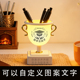 创意冠军奖杯笔筒台灯桌面收纳多功能LED小夜灯学生办公学生礼物