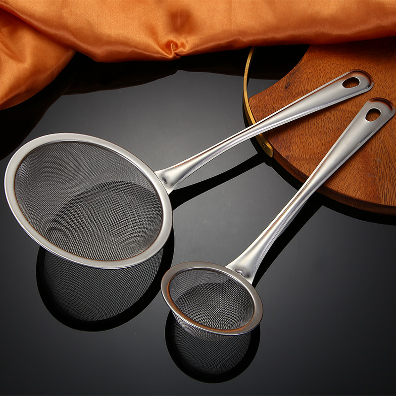 沃达美 漏网勺不锈钢豆浆滤勺果浆过滤网油渣过滤勺子药渣过网勺