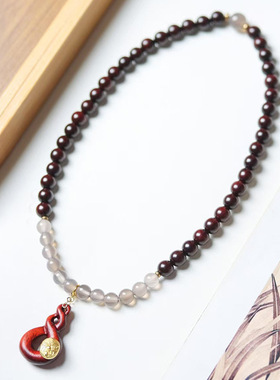 乾坤款赞比亚血檀DIY手链厂家批发规格0.6男女中式首饰装饰念珠