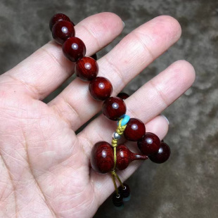 葫芦款 饰首饰文玩念珠 小叶紫檀DIY手串厂家批规格1.0×19颗男女装