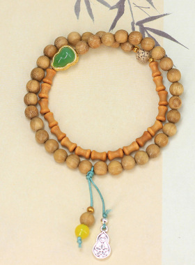 乐款系列DIY奶香木手串手链装饰文玩厂家批发 男女民族风念珠首饰