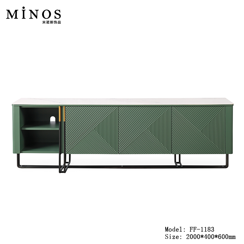 轻奢后现代客厅电视柜北欧简约小户型餐厅边柜奢华餐边柜家具组合