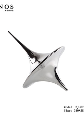 现代简约几何圆锥陀螺工艺品