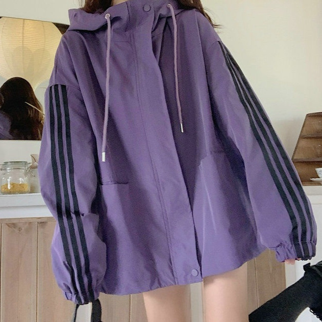 冲锋衣秋冬款外套女2025新款夹棉加厚新品年轻百搭连帽宽松夹克潮