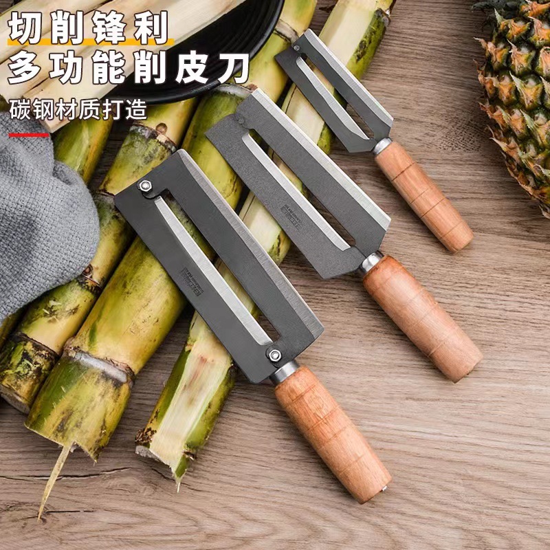 阳江甘蔗削皮刀特大号高碳钢砍甘蔗专用刀多功能水果削皮刀具商用