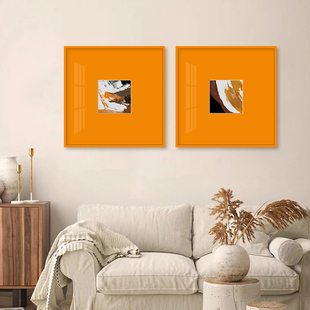 大芬村油画正方形抽象客厅装饰画轻奢高级感餐厅挂画床头艺术壁画