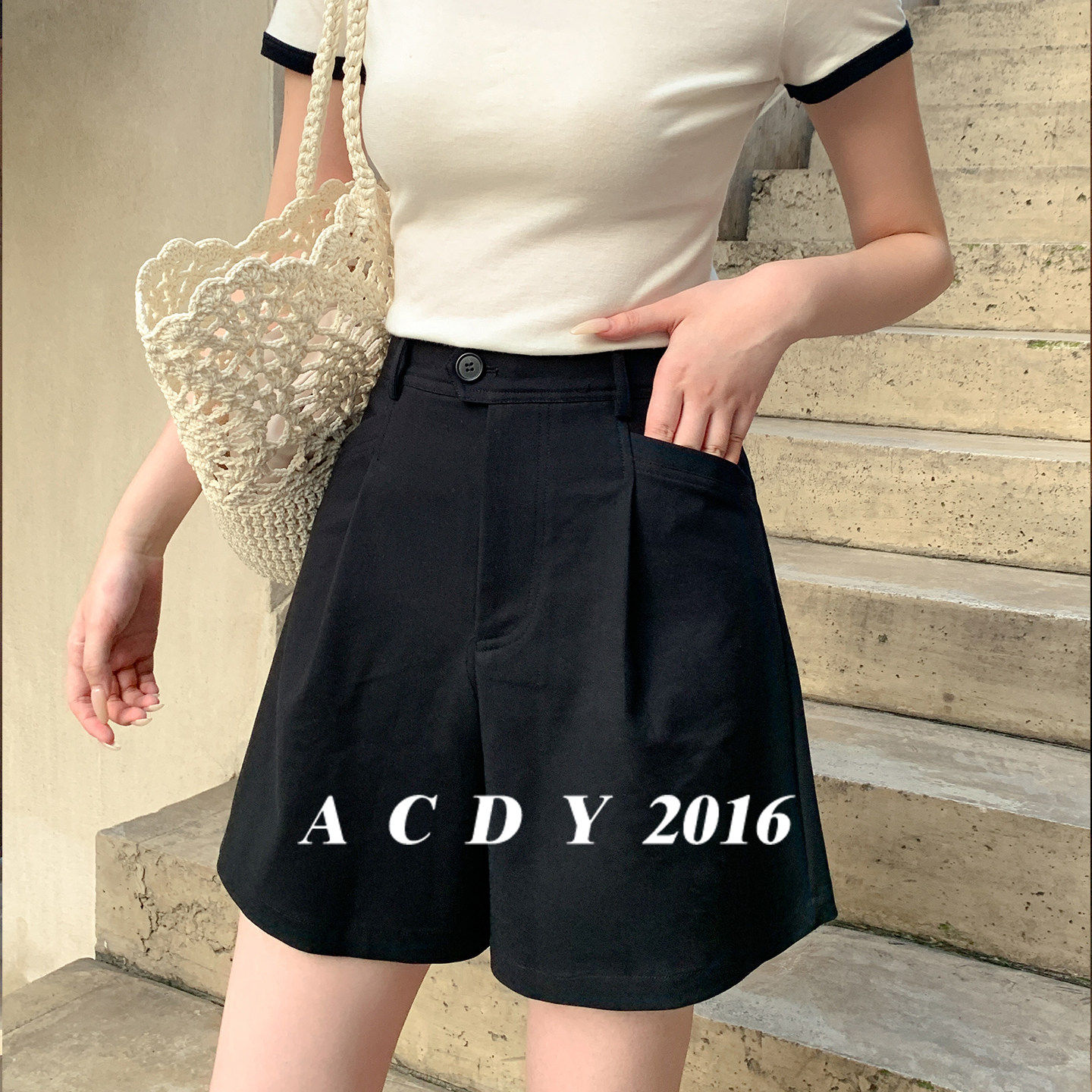 ACDY 2025新款时尚休闲气质百搭短裤女5DXKX25970,女装/女士精品,休闲裤,淘宝优惠券,粉丝福利购,淘宝优惠卷