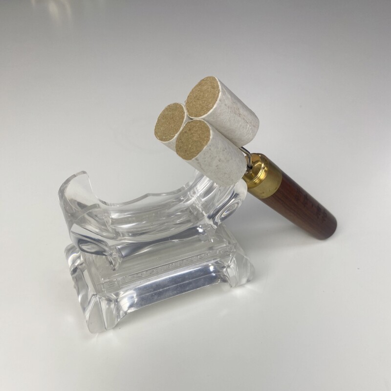 唐符花梨木黑檀三叉艾条延长器纯铜卡扣304不锈钢针6款随心选正品