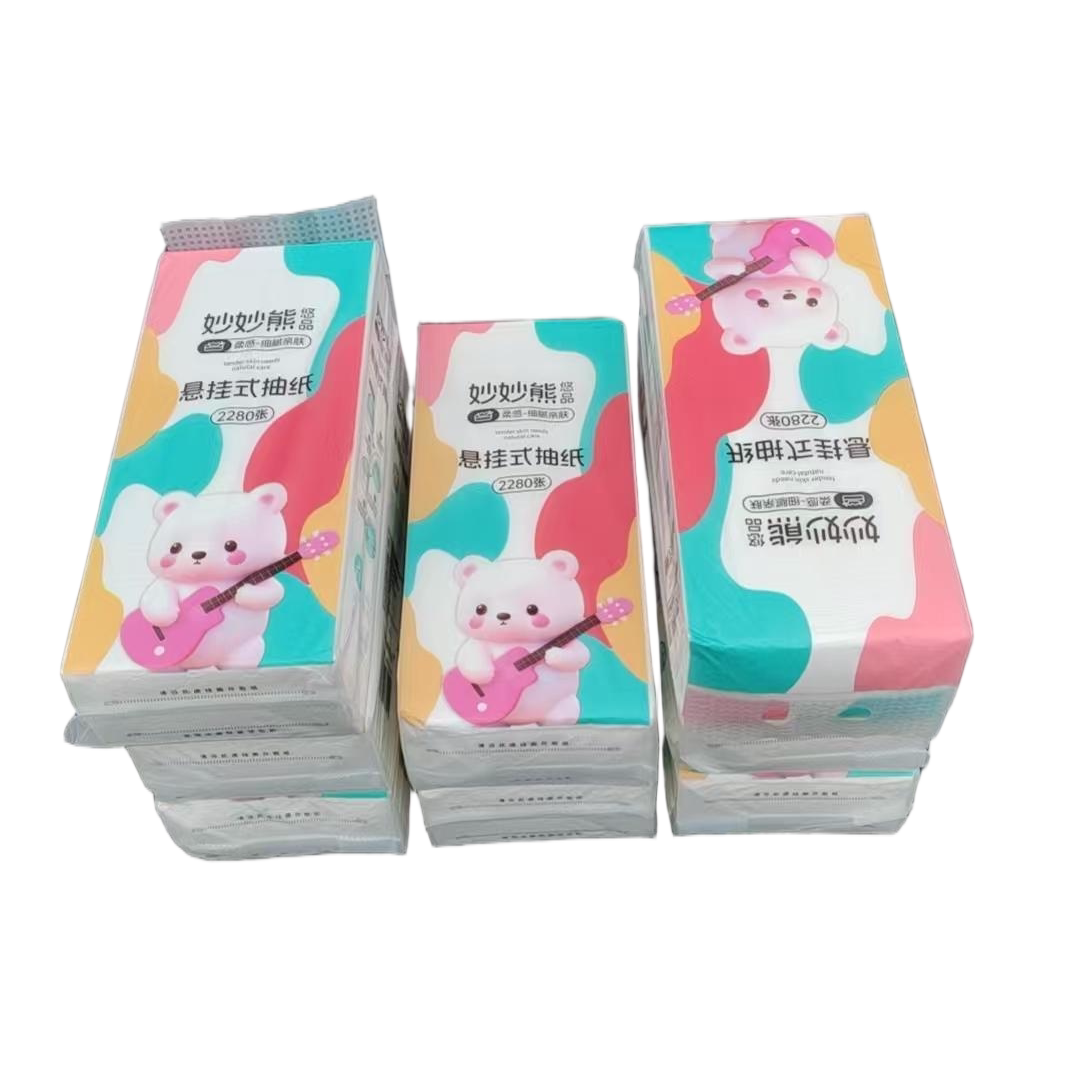 妙妙熊悬挂抽纸5-7层6包2280张图片