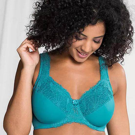 A0999加宽加厚减压肩带钢圈超簿蕾丝大码内衣原单外贸文胸105DEF