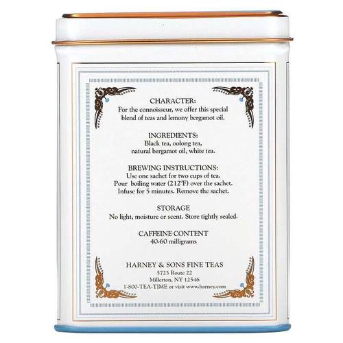 预/定 美国 Harney & Sons伯爵红茶Earl Grey柠檬味佛手柑20包