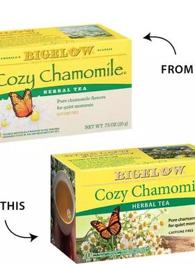 比奇洛Bigelow Tea洋甘菊花草茶20包买三盒包邮