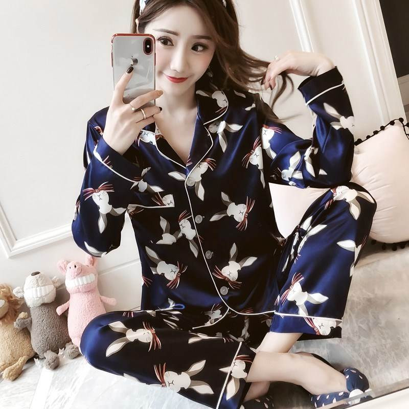 Women's earth pajamas spring and autumn sexy long sleeves|ruв категории Нижнее белье, пижама/домашнего костюм - от Buy2taobao.com для оказания профессиональной услуги покупки агента Taobao