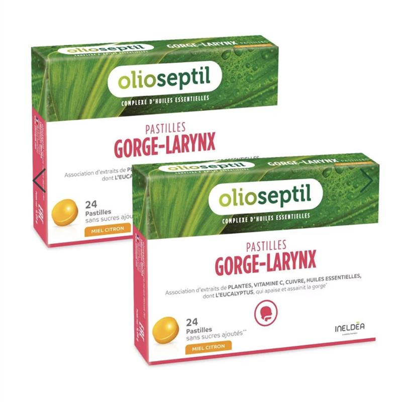 现货 法国版ineldea olioseptil gorge镇静舒缓喉痛喉糖24粒