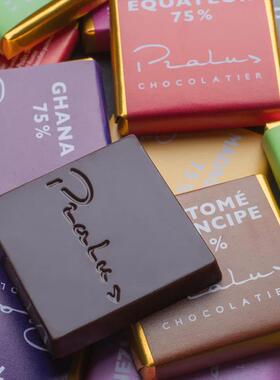 法国进口Pralus普阿鲁斯 75%黑巧克力礼盒10单源产地小片独立包装