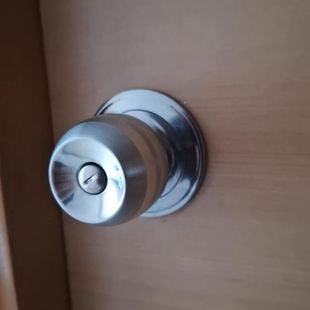 圆球锁卧室门锁不锈钢 锁头球形门锁木门房间锁 加厚带钥匙执手锁