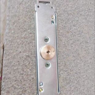 卷闸门锁中间开老式配件通用型防撬门锁底开防盗十字铜芯卷帘门锁