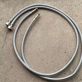 冷热水龙头热水器通用高压上水管配件防爆尖头软管编织水龙头菜盆