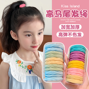 高弹力发绳2025新款儿童头绳女童高马尾发圈宝宝不伤发橡皮筋头饰
