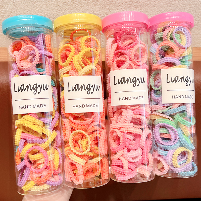 糖果色皮筋适合发量少