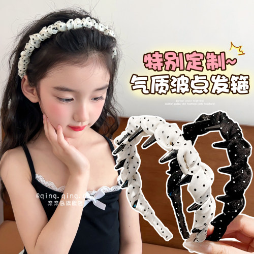 韩系波点发箍~日常外戴发卡头饰