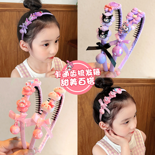 儿童碎发发箍2025新款 女童不勒头压发头箍宝宝刘海夹前额发卡头饰