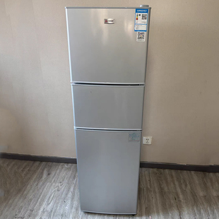 志高206L三门冰箱小型家用宿舍租房低噪冷藏冷冻节能冰箱大容量