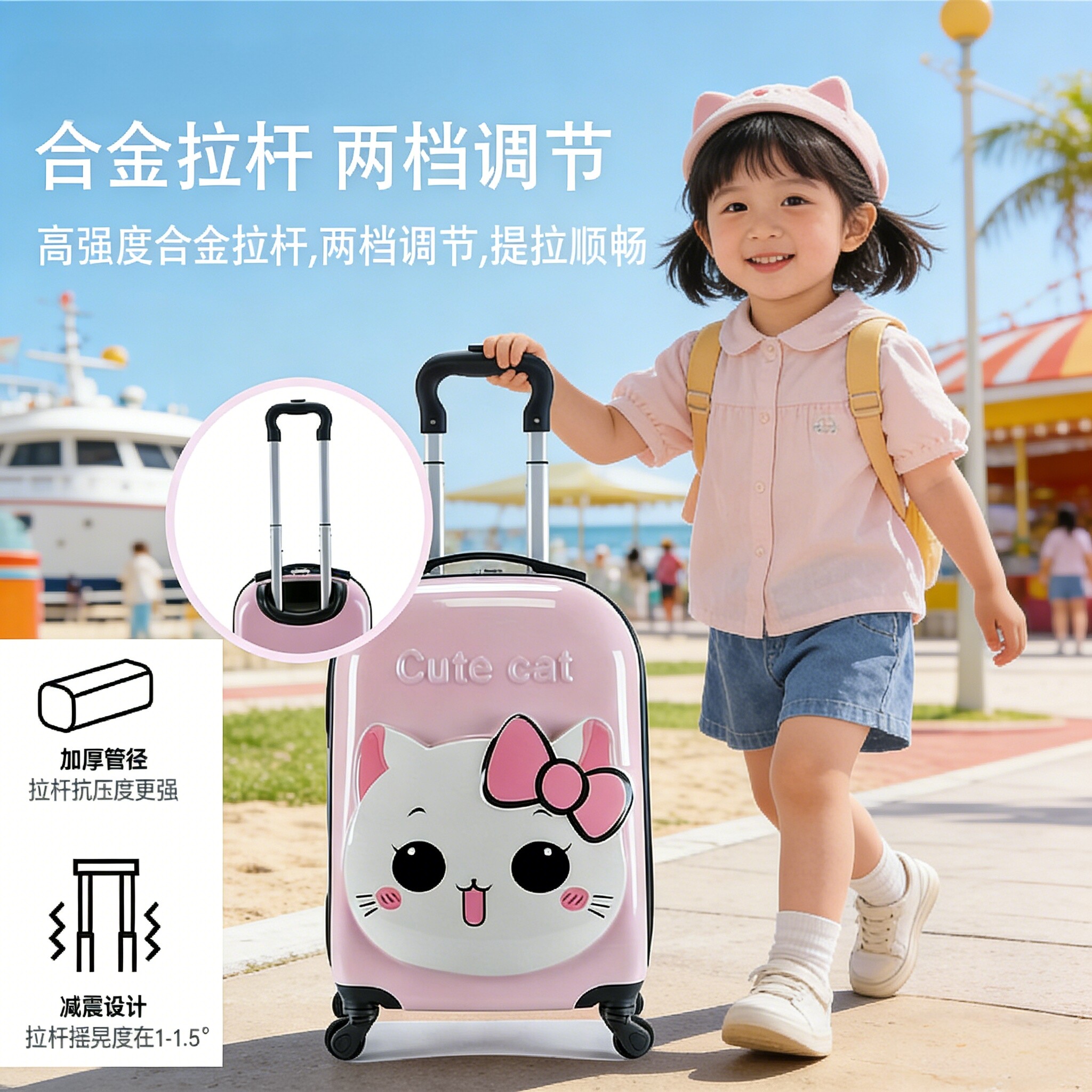 爱里奇儿童18寸可登机拉杆箱