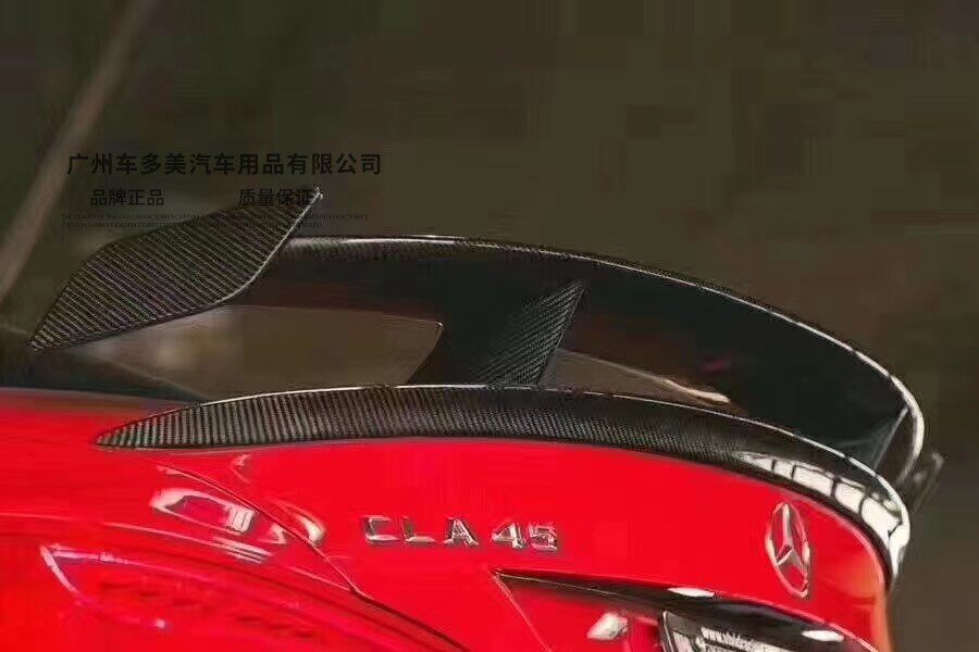 메르세데스-벤츠 W117 CLA180 CLA260 CLA45 AMG 수정 RZ GT 탄소 섬유 리어 윙에 적합