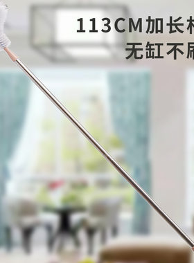 不锈钢长柄鱼缸刷长短可调节型水族箱清洁刷除藻清洁神器温泉池刷