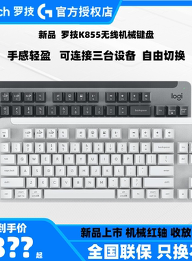 罗技K855无线机械键盘红轴电竞笔记本电脑游戏打字84键小巧电竞