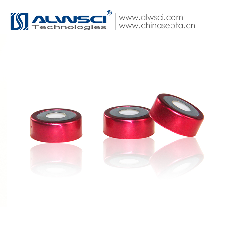 钳口铝盖配PTFE硅胶复合垫片20ml 顶空瓶盖 20mm金属磁性盖