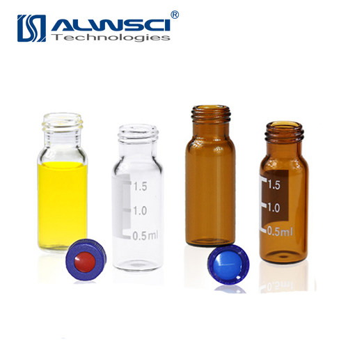 ALWSCI专业生产2ML通用型进口管材色谱样品瓶棕色带刻度9-425