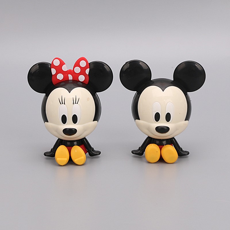 生日蛋糕装饰摆件跳跳虎小猪熊米奇米妮儿童动画主题烘焙装扮配件