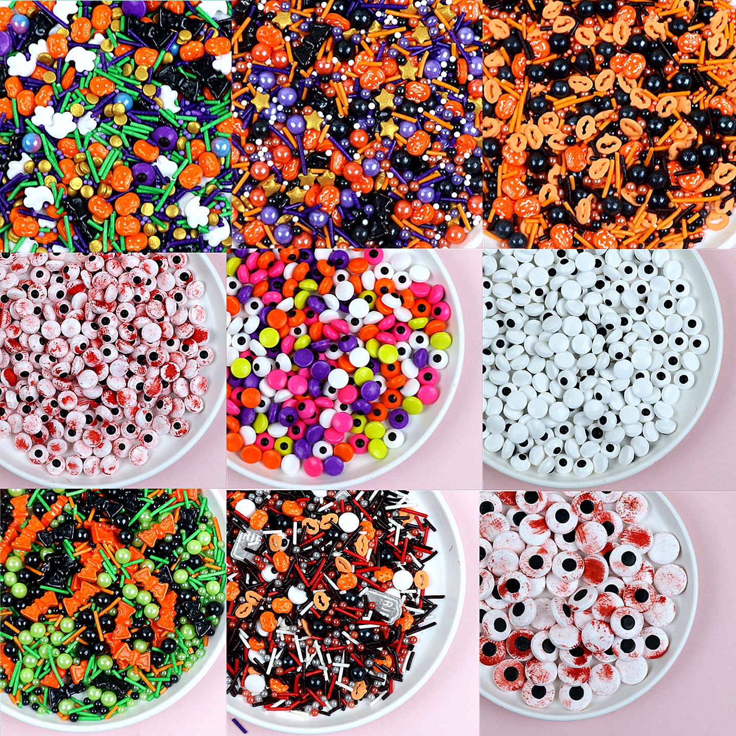 万圣节南瓜血骨头小眼睛眼珠子