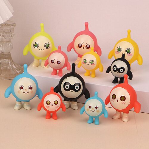 网红卡通小蛋仔儿童蛋糕装饰摆件