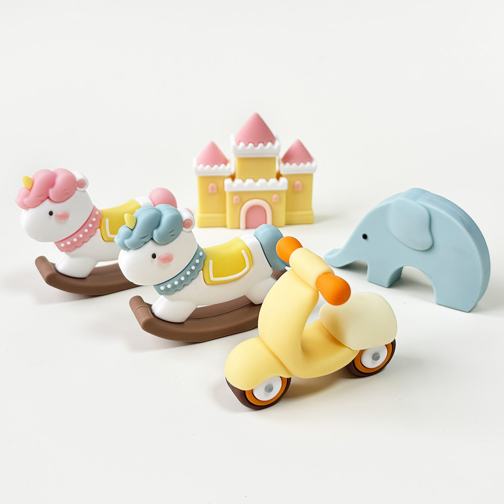 网红大象叠叠乐儿童蛋糕摆件