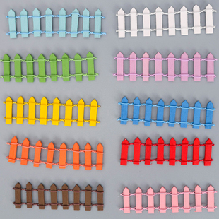 情景蛋糕装饰摆件咖色白色木制围栏儿童生日插件木栅栏烘焙配件