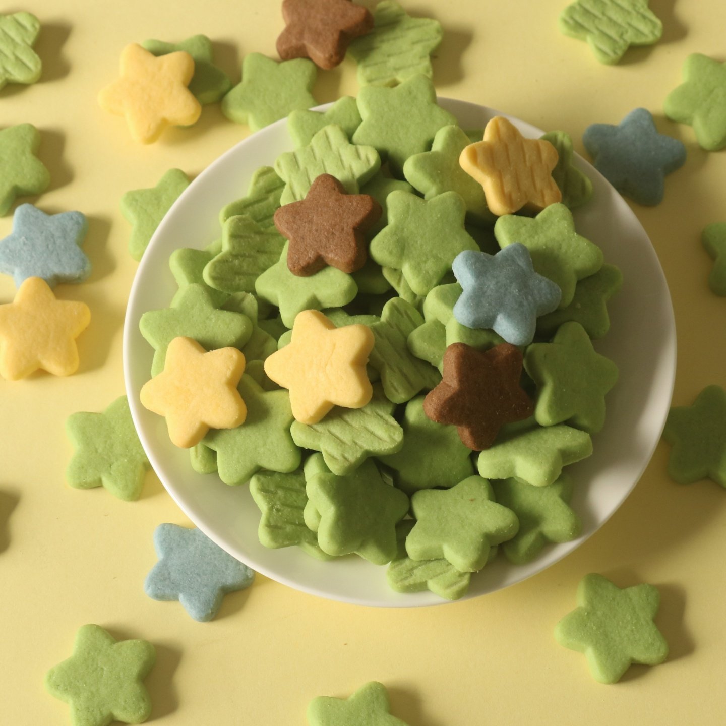 儿童生日蛋糕装饰饼干星星饼干巧克力五星夹心独立装花朵夹心摆件