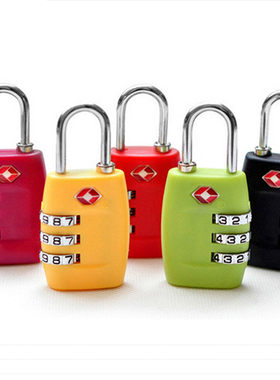 TSA海关密码锁箱包锁出国旅行挂锁美国小行李箱锁宿舍健身房柜子