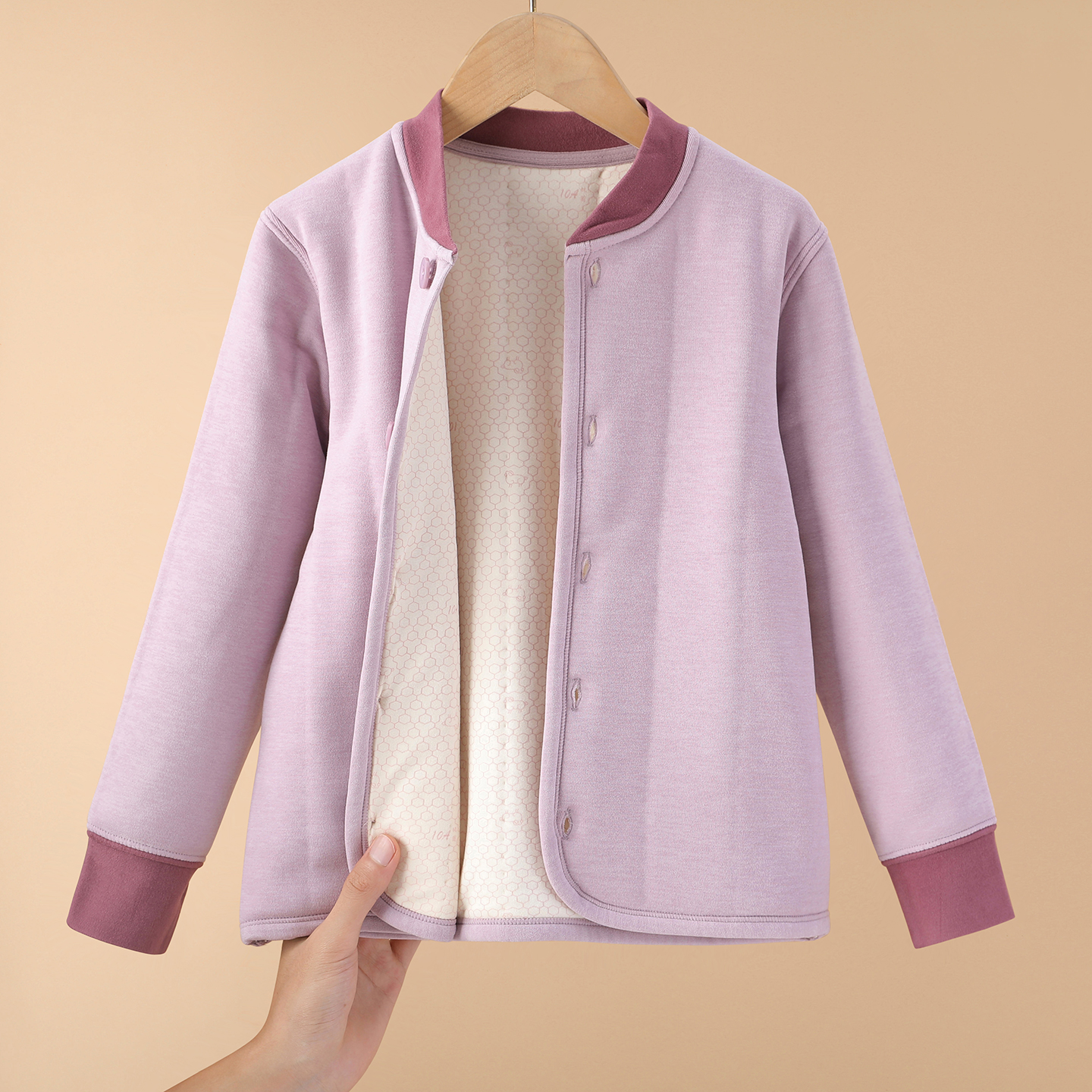 校服神器儿童保暖棉服秋冬季加绒加厚内胆棉衣男童女童内搭小棉袄